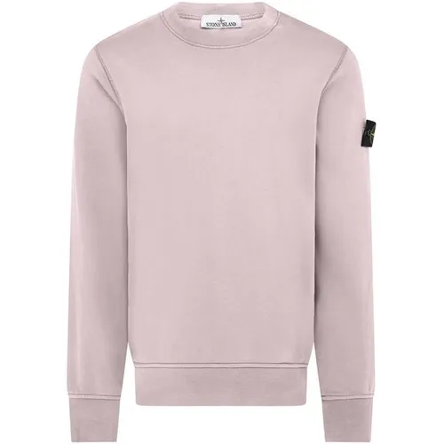 STONE ISLAND Crewneck Sweater - Pink