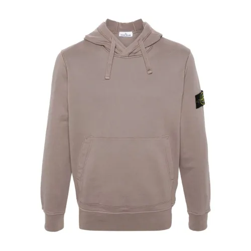 Stone Island , Dove Grey Sweaters - Stylish Collection ,Gray male, Sizes: