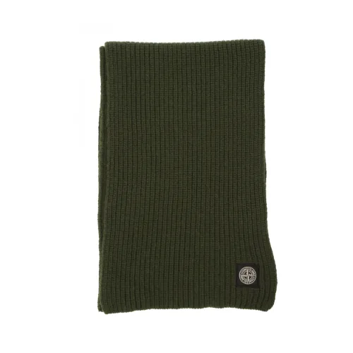 Stone Island , Green Wool Scarf for Men ,Green unisex, Sizes: ONE