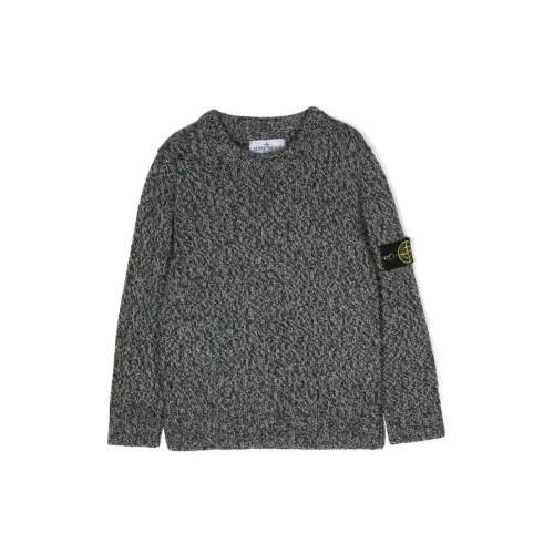 Stone Island , Grey Kids Sweaters ,Gray male, Sizes: