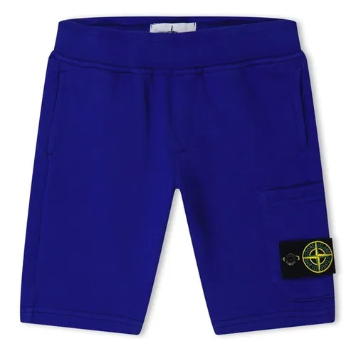 STONE ISLAND Junior Badge Shorts - Blue