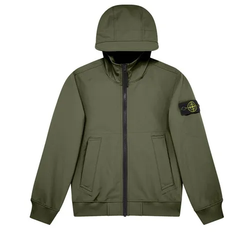 STONE ISLAND Junior Soft Shell Jacket - Green