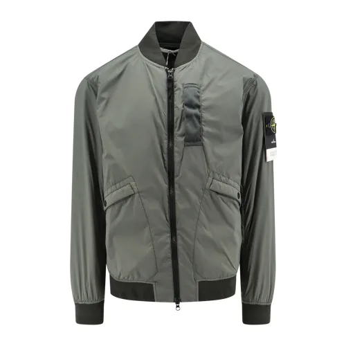 Stone Island , Mens Clothing Jackets Coats Green Ss24 ,Green male, Sizes:
