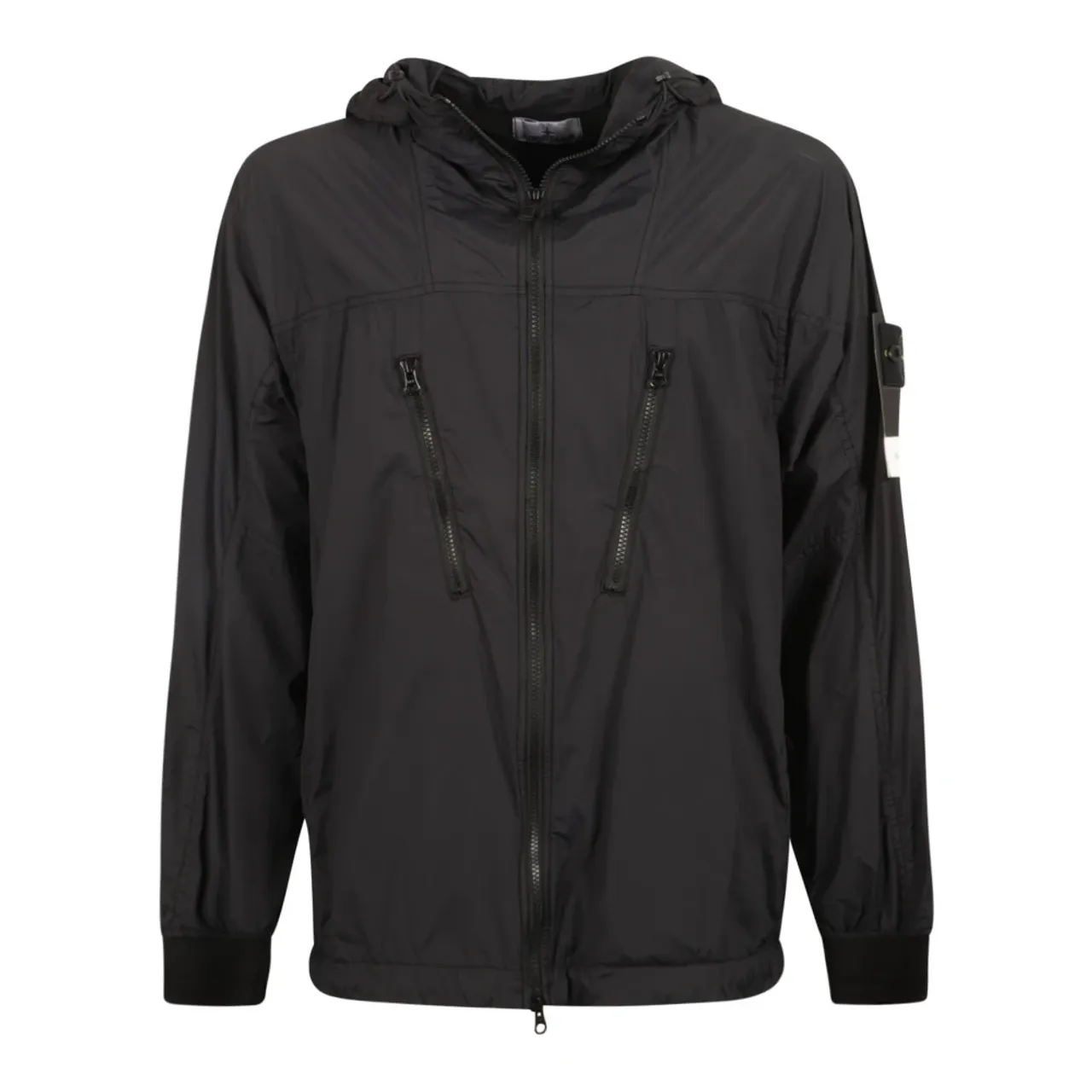 Stone Island , Mens Clothing Outerwear Black Ss24 ,Black male, Sizes: