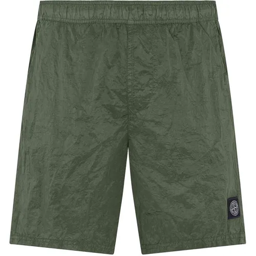 STONE ISLAND Nylon Met Swim Shorts - Green