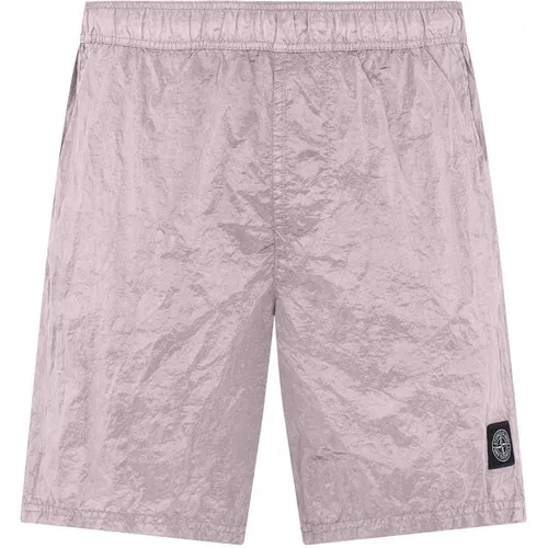 STONE ISLAND Nylon Met Swim Shorts - Pink
