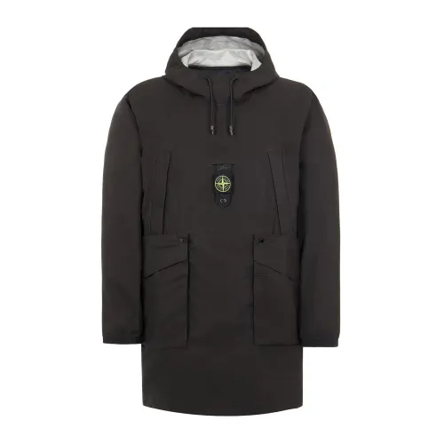 Stone Island , Packable Down Jacket ,Black male, Sizes: