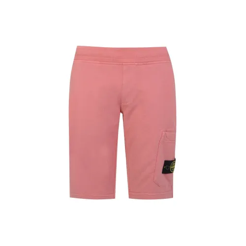 Stone Island , Pink Cotton Knee-Length Shorts for Girls ,Pink female, Sizes: