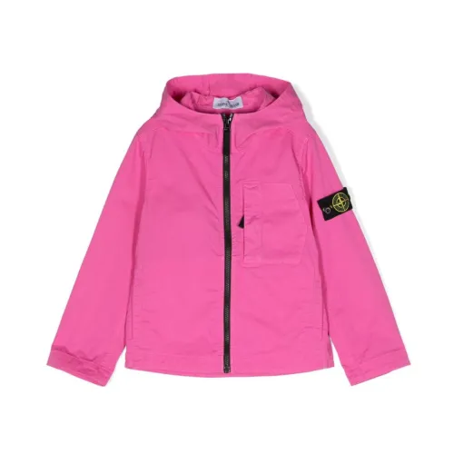 Stone Island , Pink Jackets with Signature Badge ,Pink male, Sizes: