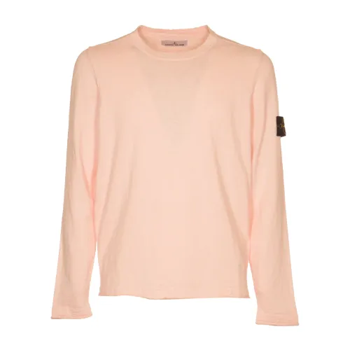 Stone Island , Pink Sweaters for Women ,Pink male, Sizes:
