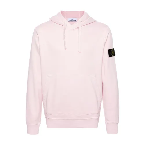 Stone Island , Pink Sweatshirts for Men ,Pink male, Sizes: