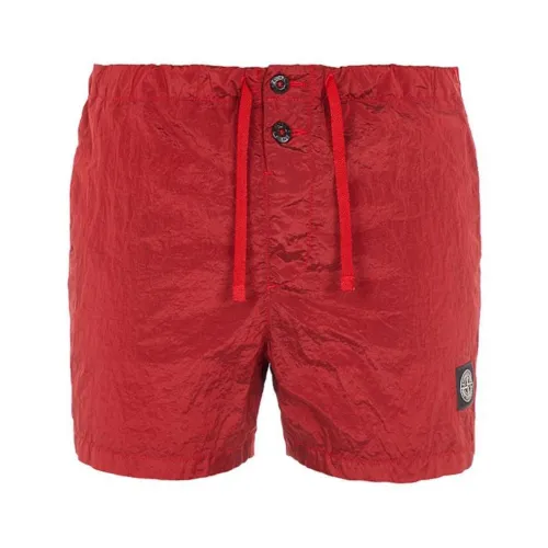 Stone Island , Red Nylon Metal Swimshorts ,Red male, Sizes: