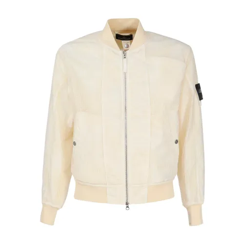 Stone Island , Shadow Project Coats - Pale Yellow ,Beige male, Sizes: