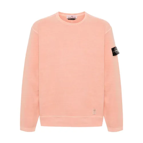 Stone Island , Stone Island Sweaters Pink ,Pink male, Sizes: