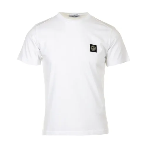Stone Island , Stone Island T-shirts and Polos White ,White male, Sizes: