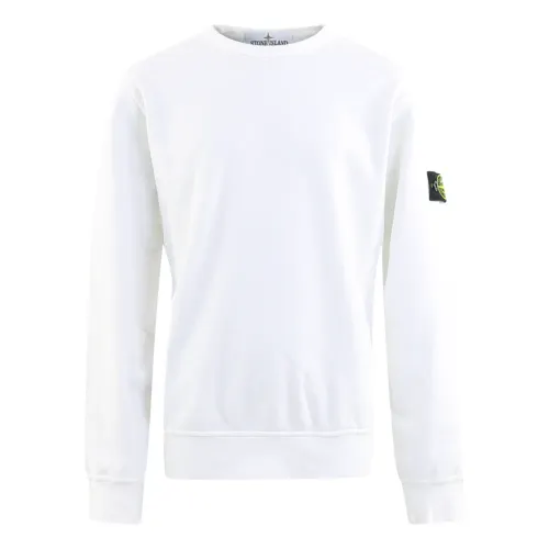Stone Island , Sweatshirt with 2YR Design ,White unisex, Sizes: