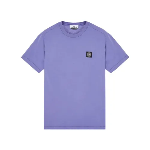 Stone Island , T-Shirts ,Purple male, Sizes: