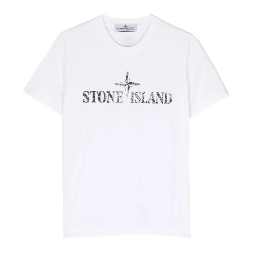Stone Island , T-Shirts ,White male, Sizes:
