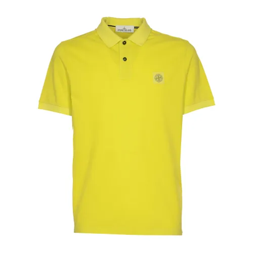 Stone Island , Yellow T-shirts and Polos ,Yellow male, Sizes: