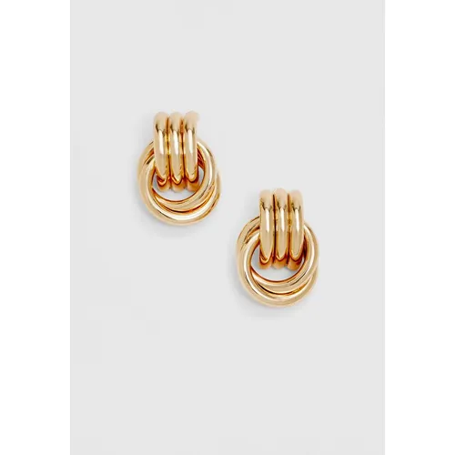 Stradivarius Double-hoop earrings  Gold M