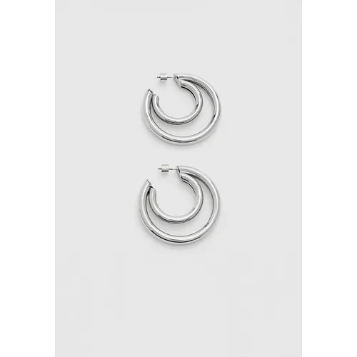 Stradivarius Maxi double hoop earrings  Grey M