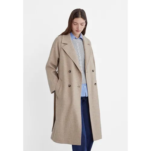 Stradivarius Soft-touch trench coat  Brown