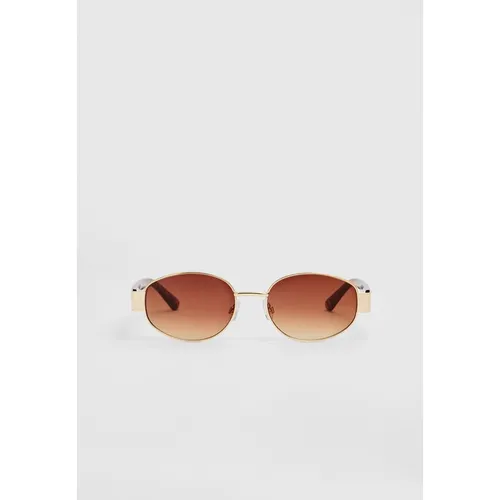 Stradivarius Sunglasses with metal temples  Brown