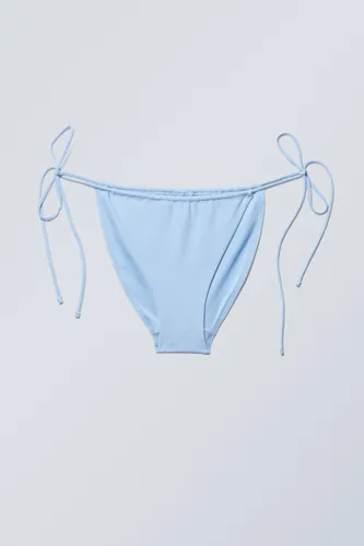 Strappy Tie Bikini Bottoms - Blue