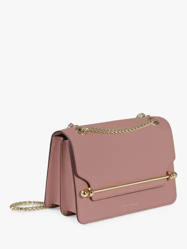 Strathberry East/West Mini Leather Cross Body Bag - Blush Rose - Female