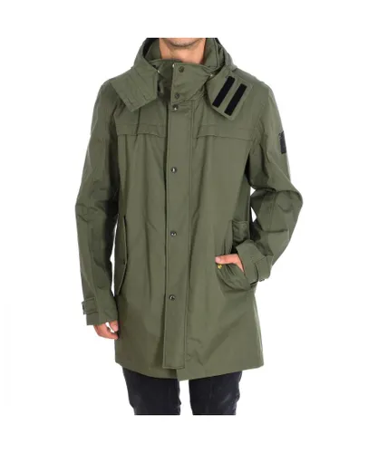 Strellson Mens Parka design jacket without inner lining and detachable hood 10005075 man - Green Cotton