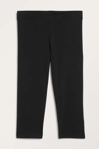 Stretchy capri trousers - Black