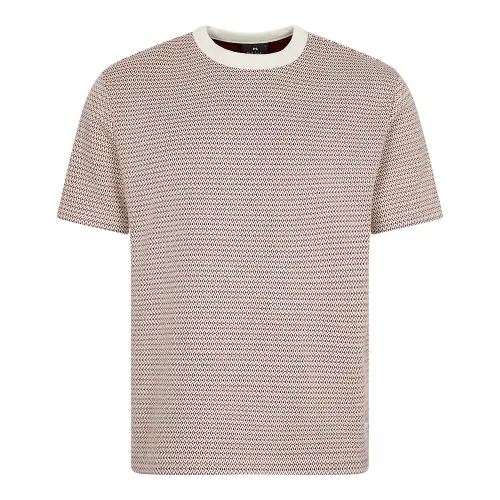 Stripe T-Shirt - Off White/Red