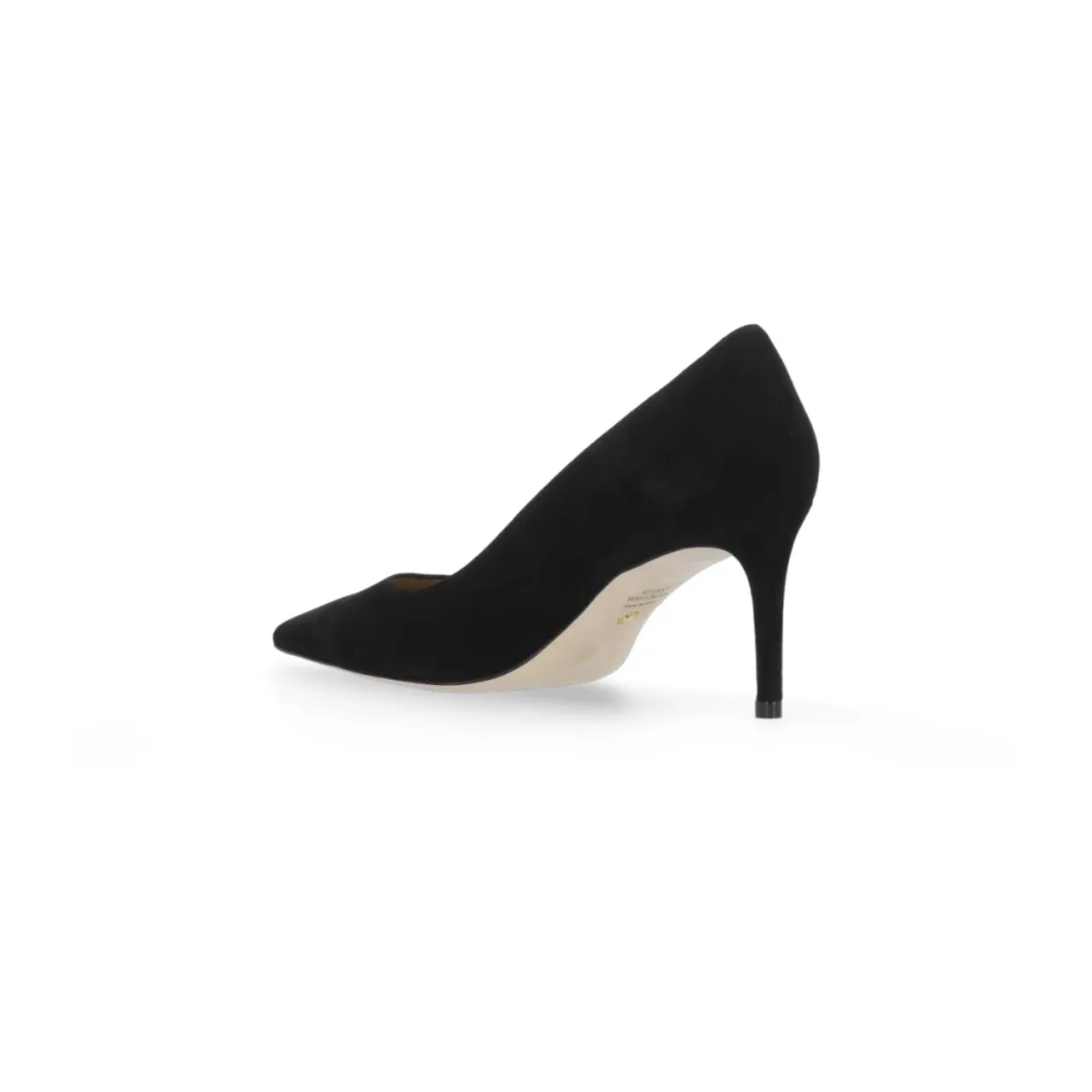 Stuart Weitzman , Black Suede Leather Stiletto Heel Decolleté ,Black female, Sizes: