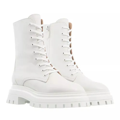Stuart Weitzman Boots & Ankle Boots - Bedford Sleek Lace-Up Bootie - white - Boots & Ankle Boots for ladies