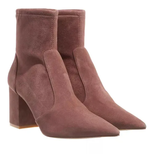 Stuart Weitzman Boots & Ankle Boots - Stuart 75 Block Stretch Bootie - brown - Boots & Ankle Boots for ladies