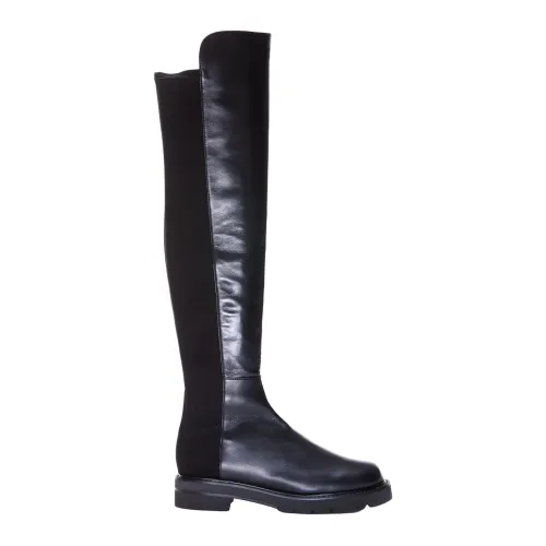 Stuart Weitzman , Classic Black Over-Knee Boots ,Black female, Sizes: