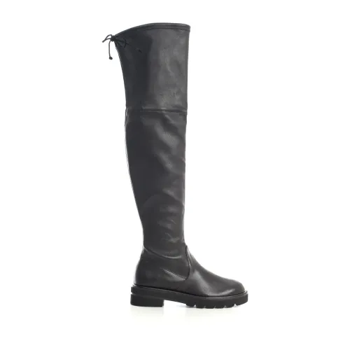 Stuart Weitzman , Elevate Your Style with Lowland Lift High Boots ,Black female, Sizes: