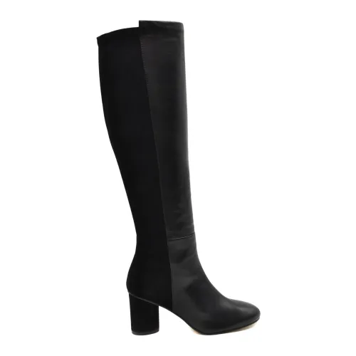 Stuart Weitzman , Heeled Boots for Fashionable Women ,Black female, Sizes: