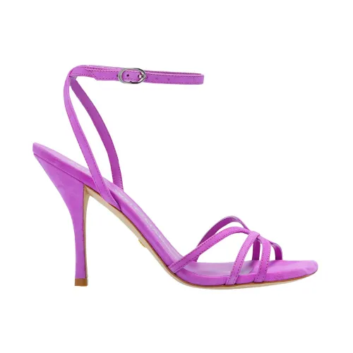 Stuart Weitzman , heeled sandals in suede ,Purple female, Sizes: