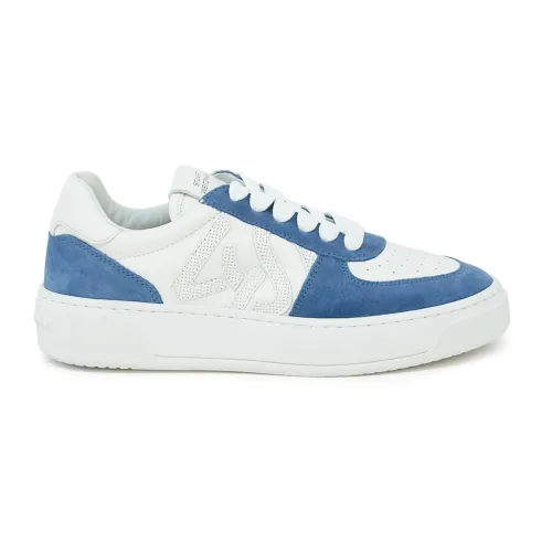 Stuart Weitzman , White Blue Courtside Monogram Sneaker ,Multicolor female, Sizes: