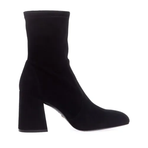 Stuart Weitzman , Womens Shoes Ankle Boots Black Aw23 ,Black female, Sizes: