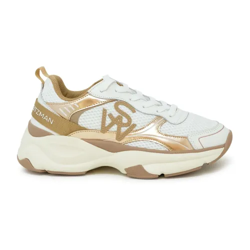 Stuart Weitzman , Womens Shoes Sneakers White Tobacco Ss24 ,Multicolor female, Sizes: