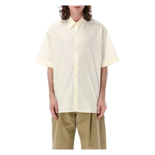 Studio Nicholson , Mens Clothing Shirts Parchment Ss24 ,Beige male, Sizes: