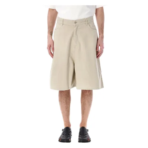 Studio Nicholson , Mens Clothing Shorts Dove Ss24 ,Beige male, Sizes: