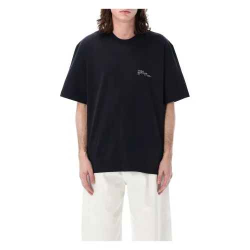 Studio Nicholson , Mens Clothing T-Shirts Polos Darkest Navy Ss24 ,Blue male, Sizes: