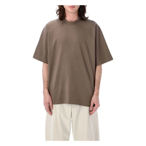 Studio Nicholson , Mens Clothing T-Shirts Polos Rock Ss24 ,Brown male, Sizes: