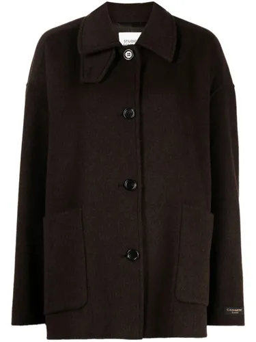 STUDIO TOMBOY button-up wool-blend jacket - Brown