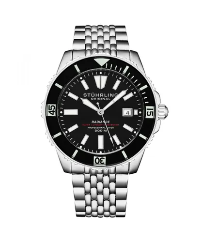 Stührling Mens Swiss Automatic Radiance 1006 43mm Watch - Silver - One Size