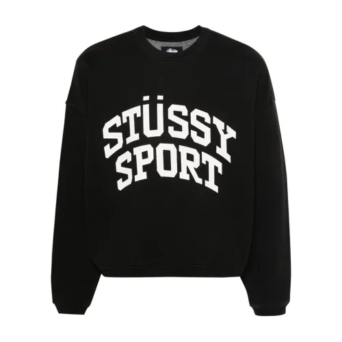 Stüssy , Stussy Sweaters Black ,Black male, Sizes: