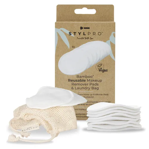 STYLPRO Reusable Bamboo Makeup Remover Pads with Washable